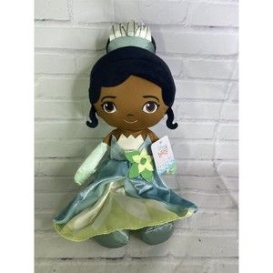 Disney Baby Princess and the Frog Tiana Plush Soft Stuffed Doll Toy Green Dress